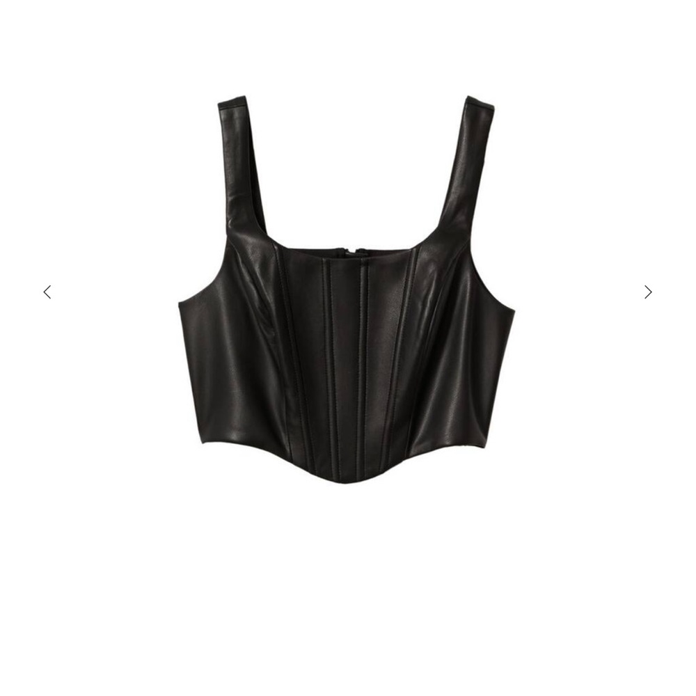 Mango | Women's Corset style top | Black | Medium | NWT - Picture 8 of 12